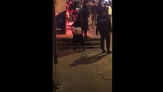 Girl Peeing Outside The Club Caught On Snapchat