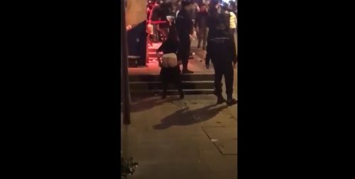 Girl Peeing Outside The Club Caught On Snapchat