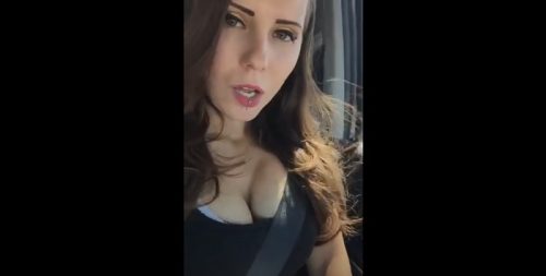 Horny Snapchat Slut Masturbating While Driving
