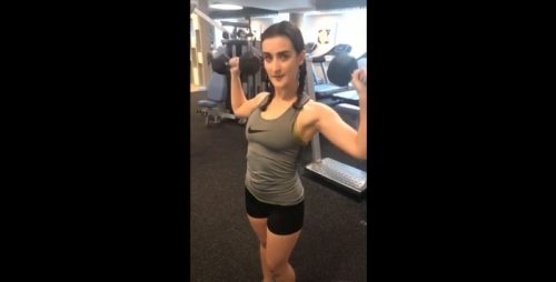 Horny Snapchat Brunette With Hot Tits Picked Up At The Gym By Black Guy