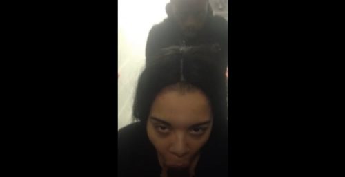 Snapchat Sex Two Black Guys Tag Team Slutty Thot In Public