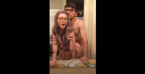 Snapchat Leaks Lovely Teen Girl With Bouncing Tits Having Selfie Sex