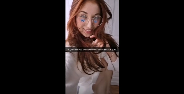 Cheating Snapchat Slut Sucking Stranger’s Dick and Swallowing Cum